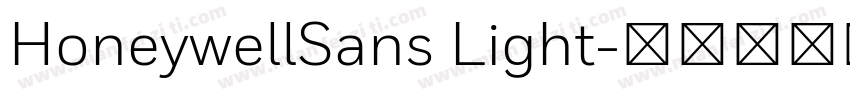 HoneywellSans Light字体转换